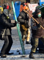 В Киеве на улице Грушевского пока все спокойно
