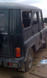 Наблюдателей Совместного центра по контролю за прекращением огня обстреляли из запрещенного оружия (фото)