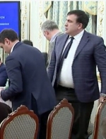 Обнародовано видео ссоры Авакова и Саакашвили (ВИДЕО)