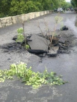 Под Амвросиевкой подорвали мост на дороге общего пользования