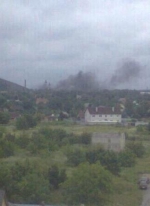 В шахту в Донецке попал снаряд (фото)