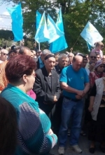 Несмотря на запрет в Бахчисарае крымские татары вышли на молитву (фото, видео)