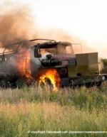 Украинские пограничники уничтожили несколько "Уралов" и БТРов, прорывавшихся со стороны России (фото, видео)