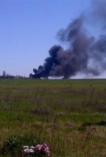 Боевики взорвали вертолет в Краматорске