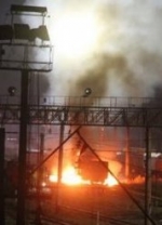 На Харьковщине взорвали цистерну с топливом для военных