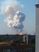 В Донецке из-за взрывов на Казенном заводе возможно повышение радиационного фона