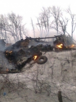 Боевики не смогли перерезать трассу Артемовск Дебальцево. Идет бой