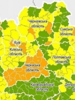 В Украине 16 оранжевых регионов и два красных, наихудшая картина на Франковщине