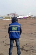 Обновленный Житомирский аэропорт принял первый самолет (фото)