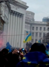 Митингующие возле Администрации Президента требуют отставки украинской власти